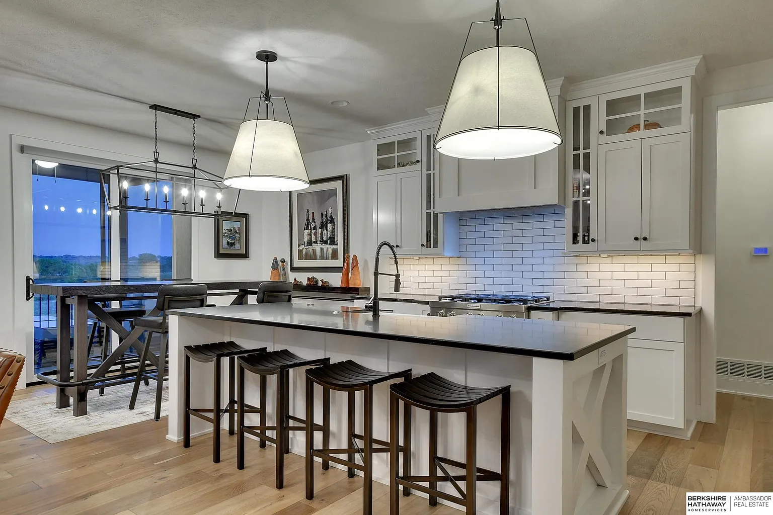 Custom kitchen, dark counter